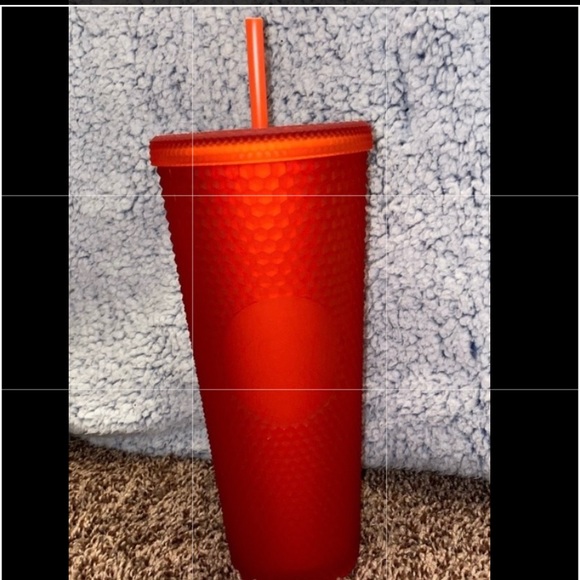 Matte red Starbucks Cups
